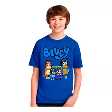 Camiseta Remera Bluey Bingo En 2 Diseños Y Varios Colores
