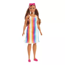 Barbie Barbie Malibu 50 Aniversario Vestido Rayas