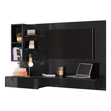 Escrivaninha Painel Mesa Computador 1 Gaveta Safira