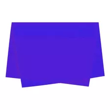 Papel De Seda Pacote Com 100 Folhas 48x60cm Atacado Pipa Cor Azul Royal