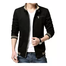 Calidad Chaqueta Hombre Drill Beisbolera Lineas Ropa