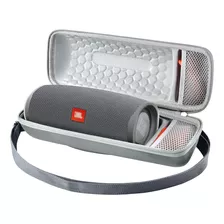 Funda Para Bocina Portatil Impermeable Con Correa Asa Gris