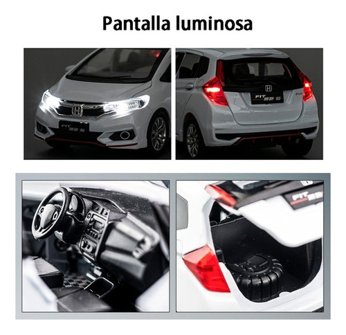 Honda Fit Gk5 Miniatura Metal Autos Con Luces Y Sonido 1:32 Foto 6