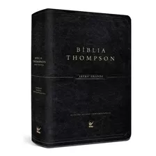 Bíblia De Estudo Thompson Letra Grande Cor Preta Capa Lux.
