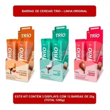 Kit Barra De Cereais Trio - Castanha, Coco E Morango