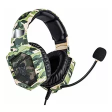 Fone De Ouvido Headset Gamer Onikuma K8 Camuflado Verde