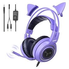  Auricular Somic G951s Con Microfono, Color Purpura