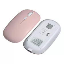 Mouse De Modo Duplo Sem Fio Bluetooth Recarregável Portátil Cor Modelo De Carregamento De Modo Duplo: Rosa