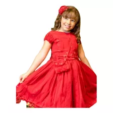 Vestido Festa Infantil Luxo Renda Rodado Pincesa 2a10 Anos