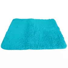 Alfombra De Baño Antideslizante Shaggy 50 X 70 - Sheshu Home Color Turqueza
