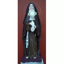 Santa Clara De Asís. Imagen Religiosa Hecha A Mano