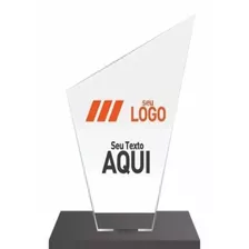 50 Troféus Personalizados Em Acrílico Impressão Carimbos