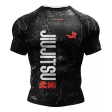 Polera Primera Capa Manga Corta Diseño Jiujitsu 