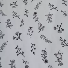 Papel Seda Estampado Floral Black - 50 Unidades 40x30cm