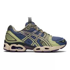 Tenis Asics Ub3-s Gel Nimbus 9 Feminino Azul/verd Sportstyle