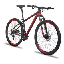 Mountain Bike Alfameq Atx Aro 29 21 21v Freios De Disco Mecânico Câmbios Indexado Mtb Cor Preto/vermelho