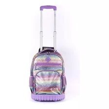 Mochila Elf Con Carro Base De Goma Arco Iris