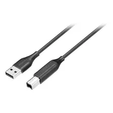 Cable Usb A Usb B 10' Color Negro Insignia Ns-pc2a2b10