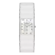 Reloj Jacques Lemans 1-1940g Color De La Correa Ceramica Blanca Color Del Bisel Acero Color Del Fondo Nácar