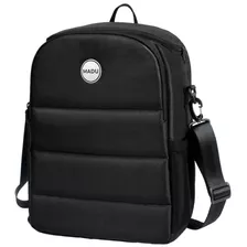 Mochila Bolso Premium Andes Matero Porta Notebook Madu Color Negro Diseño De La Tela Liso