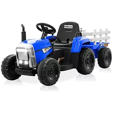 Kidzone Blue 12v 7ah Tractor Eléctrico Con Batería Para Niño