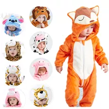 Bodies Con Forma De Animales, Pijamas De Franela Para Bebés