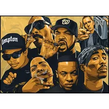 Poster Grandes Rappers 30x42cm Cartaz Plastificado