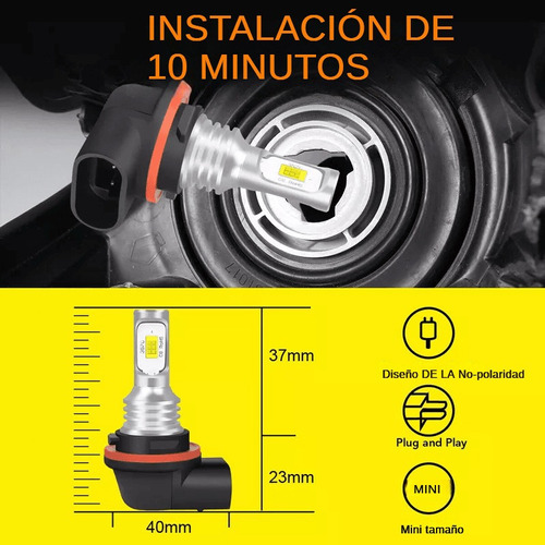 Faro Led Para Bombillas Honda Atv Utv 34901-hp5/hn5-601/m40 Foto 4