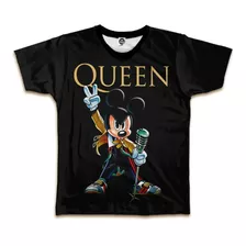 Camiseta Queen Mickey Mouse Fred Mercury Bohemian Rhapsody