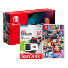 Nintendo Switch + Mario Kart 8 + Memoria Micro Sd 128 Gb