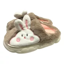 Pantufa Coelho 3d Infantil Sola Emborrachada Formato Nuvem