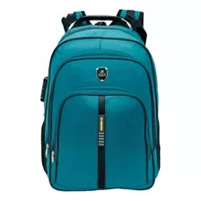 Mochila Feminina Masculina Bolsa Prova D'água C/ Alça Laptop Cor Verde