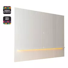 Painel Para Tv Ripado Com Led Nobre 230 Branco - Gelius