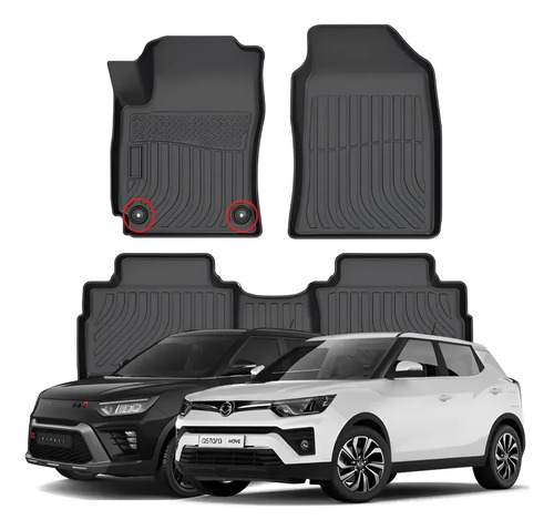 Cubre Pisos Calce Perfecto Ssangyong Tivoli - 3 Piezas 2wd