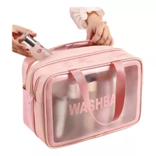 Bolsa Feminina Transparente Necessaire Impermeável Maquiagem