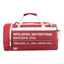 Bolso Wilson Urbano Deportivo Viaje Gym Bolsillo Reforzado Color Rojo