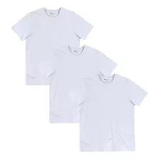 Kit 3 Camisetas Básicas Masculinas Lisas Em Algodão Hering 