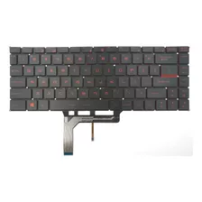 Teclado Para Msi Gs65 Stealth 8sf Preto Com Led Vermelho Us