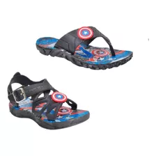 Kit Sandalia Papete + Chinelo Infantil Super Herois Oferta