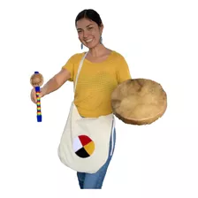 Oferta Para Temazcal Tambor 30cm Con Sonaja Y Funda De Manta