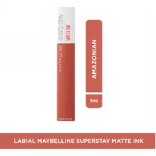 Labial Maybelline Superstay Matte Ink Amazonian X5ml