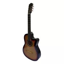 Guitarra Acústica Curva Ocelotl Crvitality Con Accesorios Color Sunburst Para Diestros