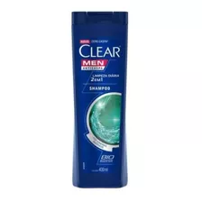 Shampoo Anticaspa Clear Men Limpeza Diária 2 Em 1 400ml