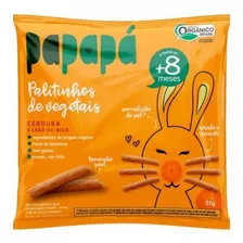 Biscoito Orgânico Papapá Cenoura E Grão-de-bico 20g