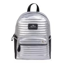 Backpack Paris Hilton Color Plata/negro