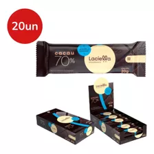 Caixa Chocolate Barra Zero 70% Cacau Laciella C/20 Unidades