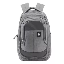 Mochila Urbana Wilson Urbana 65.11081 Color Gris Diseño Liso 30l