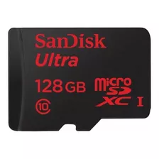 Tarjeta De Memoria Sandisk Sdsdqua-128g-a46a Ultra Con Adaptador Sd 128gb