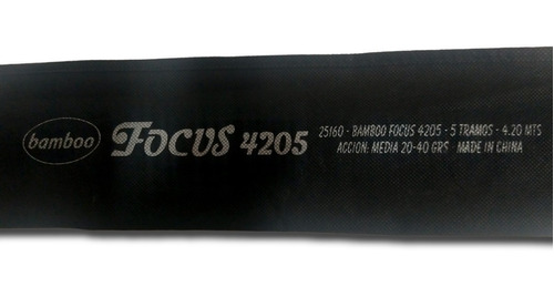 Caña 4,2m Bamboo Focus 4205 20-40g 5t  A.m