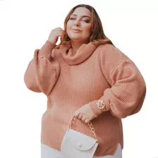 Blusão Feminino Plus Size Cacharrel Tricot Oversized Grossa